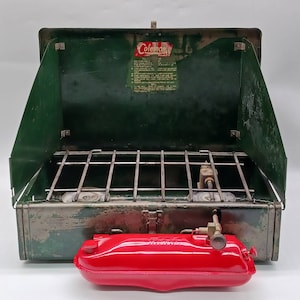 Vintage 1970s Coleman 425E Camp Stove Tank