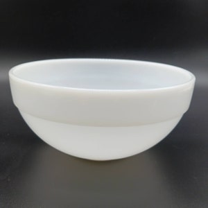 Vintage MCM Fire King Ware WhiteMilk Glass Mixing Bowl
