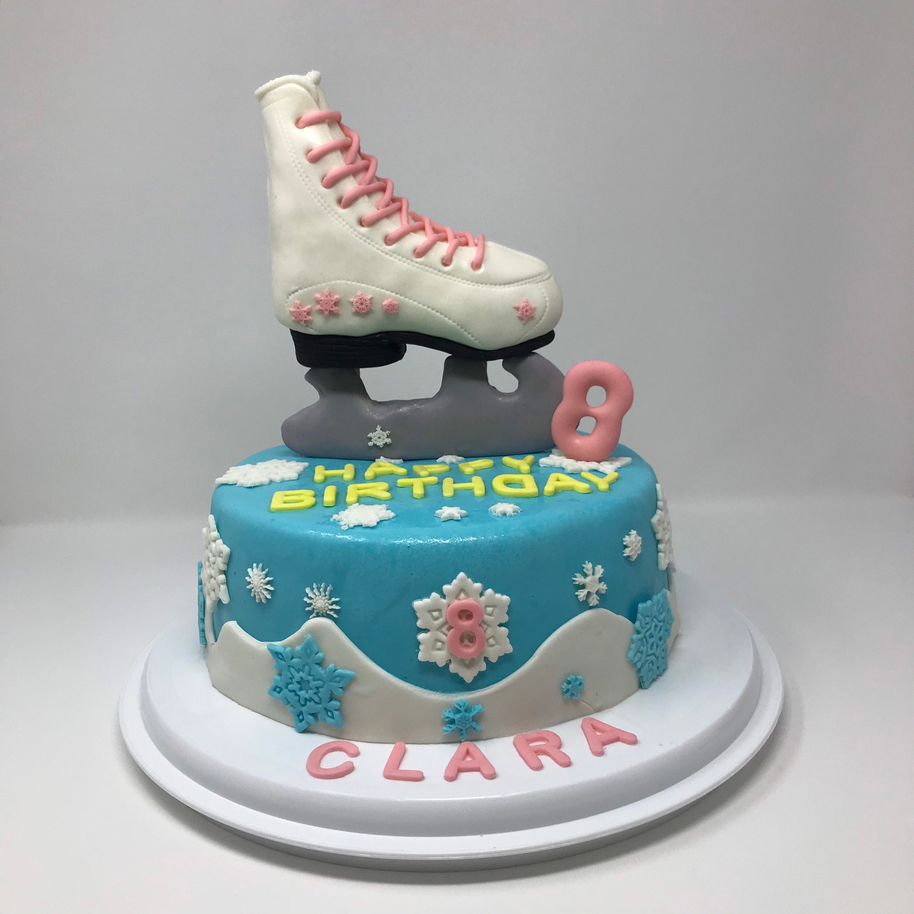 Edible Fondant Ice Skating Shoe Cake Fondant Ice Skating Etsy