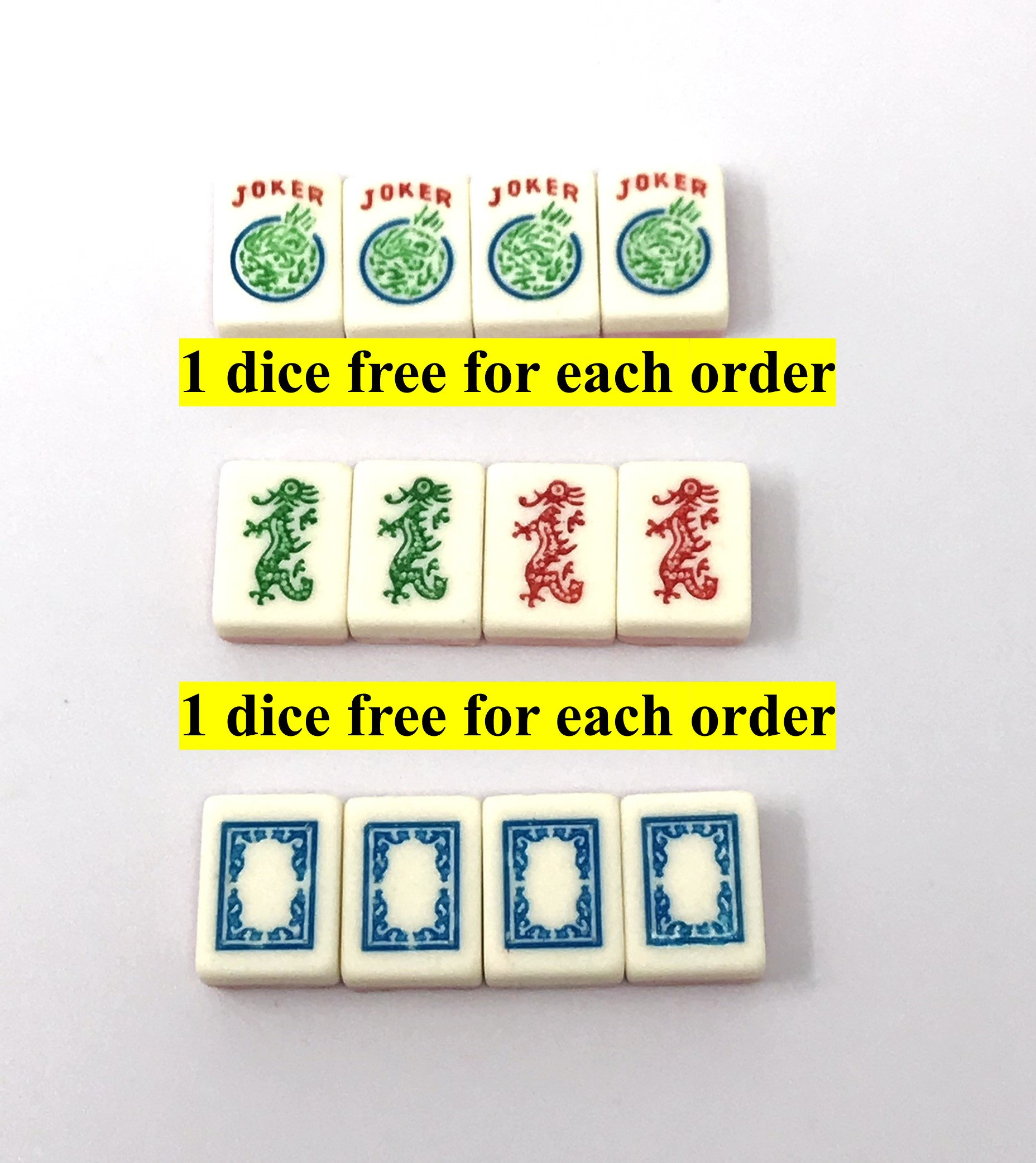 American Mahjong, Mahjong Jokers, Dragons, Chocolate Mahjong Joker