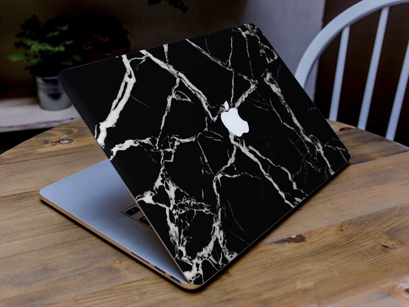 Black Marble Skin for Macbook Vinyl Skin marble skin mac skin Etsy
