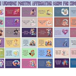 21 Lunchbox Notes for Kids | School Affirmation Deck and Self Esteem for Kids' Mental Health | Happy First Day of School