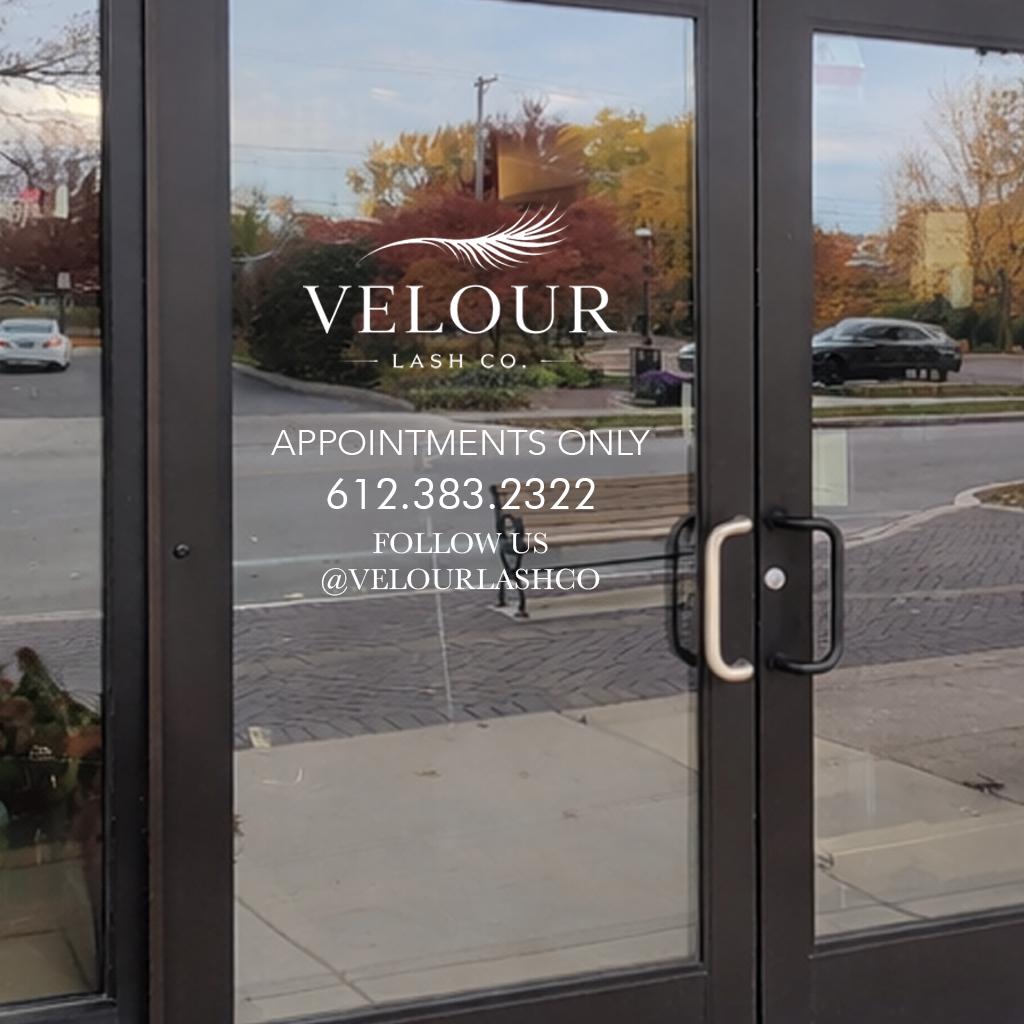 Storefront Window Vinyl Lettering | Custom Business Door Decal With ...