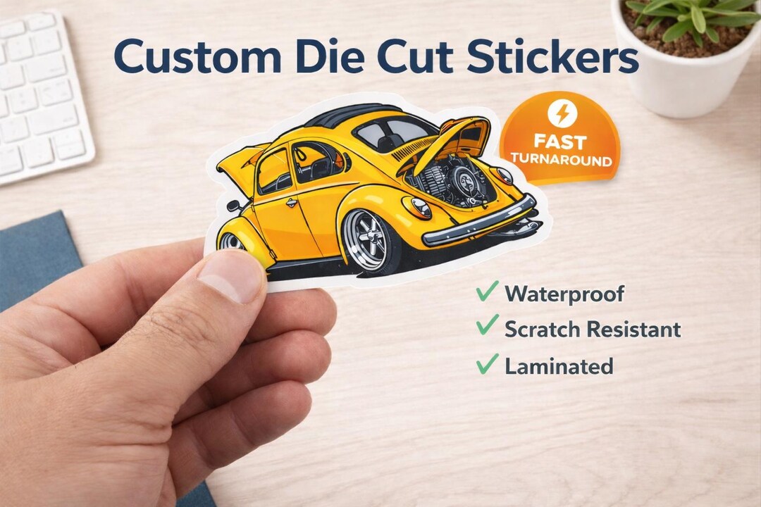 Custom Die Cut Stickers | Waterproof Vinyl | Fast Turnaround ...
