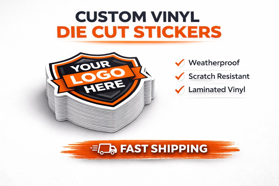 Custom Vinyl Stickers | Die Cut Logo Stickers | Waterproof Business ...