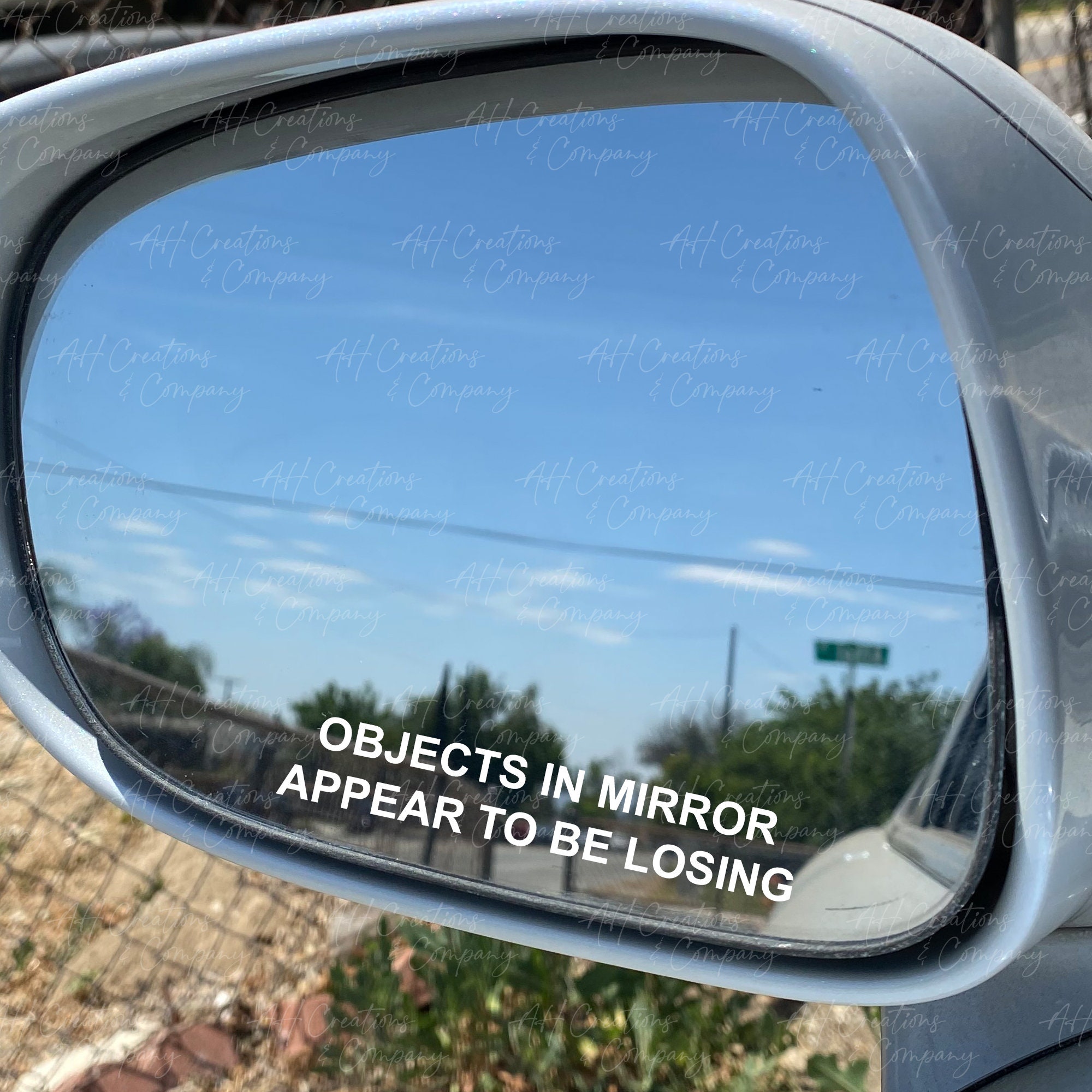 Objects In Mirror Appear to Be Losing vinyl decal 2 PACK Etsy