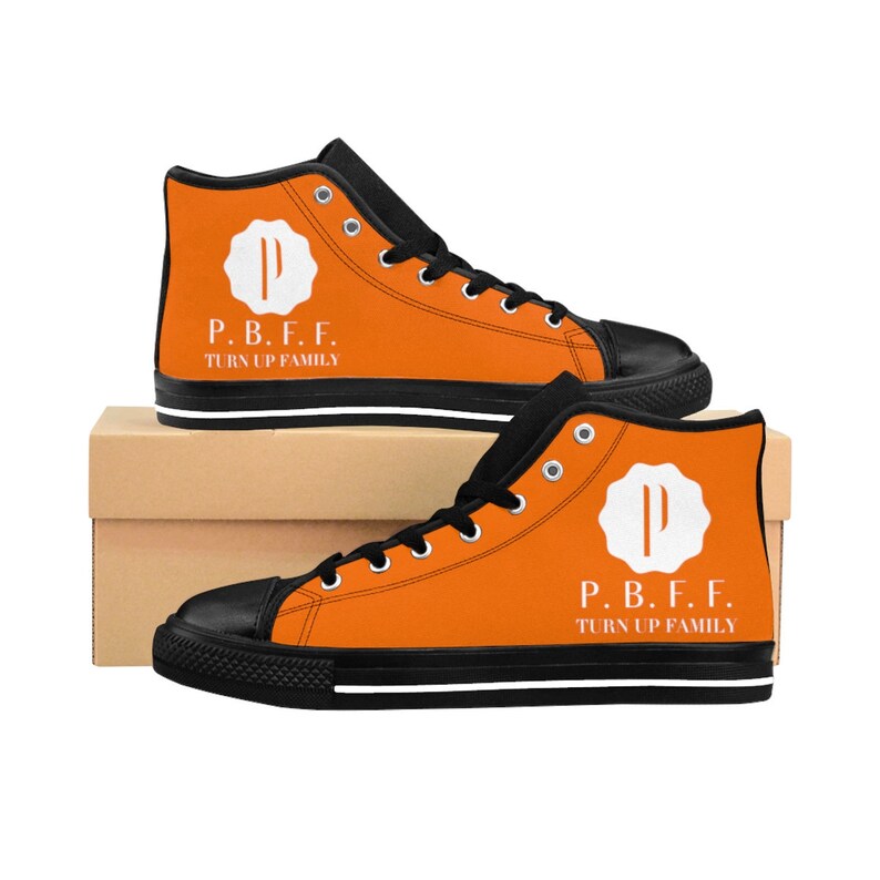 PBFF Men/'s High-top Sneakers Orange