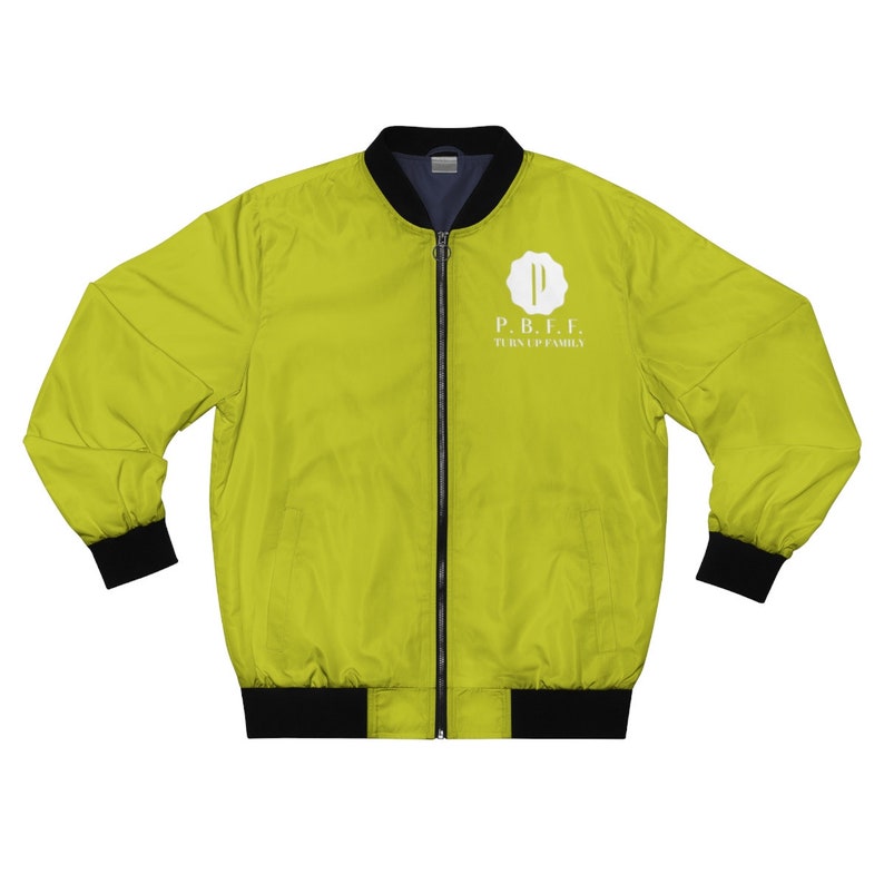 PBFF Neon Yellow Men/'s AOP Bomber Jacket
