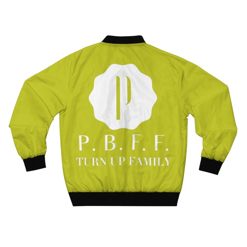 PBFF Neon Yellow Men/'s AOP Bomber Jacket
