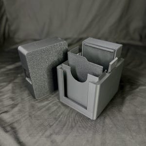 Boîte pour terrasse - Uni - Une pièce | MTG | Pokémon | YuGiOh | Lorcana - Étui à pression/Chargeur vertical