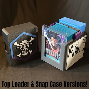 Deck Box - OPTCG - Manga Luffy (Blue/Purple) - Snap Case/Top Loader