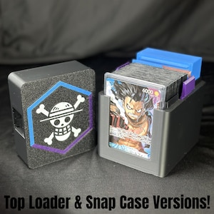 Deck Box - OPTCG - Luffy (Blue/Purple) - Snap Case/Top Loader
