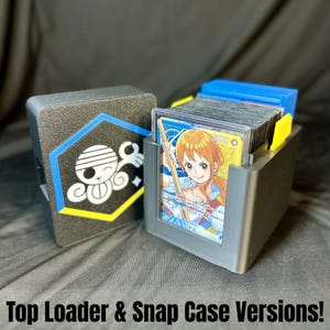 Deck Box - OPTCG - Nami (bleu/jaune) - Étui à pression/chargement vertical