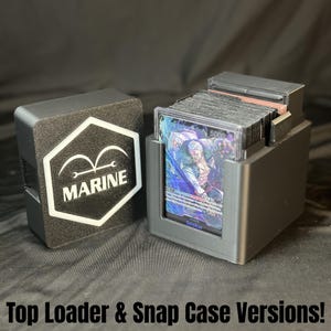 Deck Box - OPTCG - Smoker (marine) - Étui à pression/chargement vertical