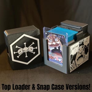 Deck Box - OPTCG - Manga Teach/Blackbeard (Black) - Snap Case/Top Loader
