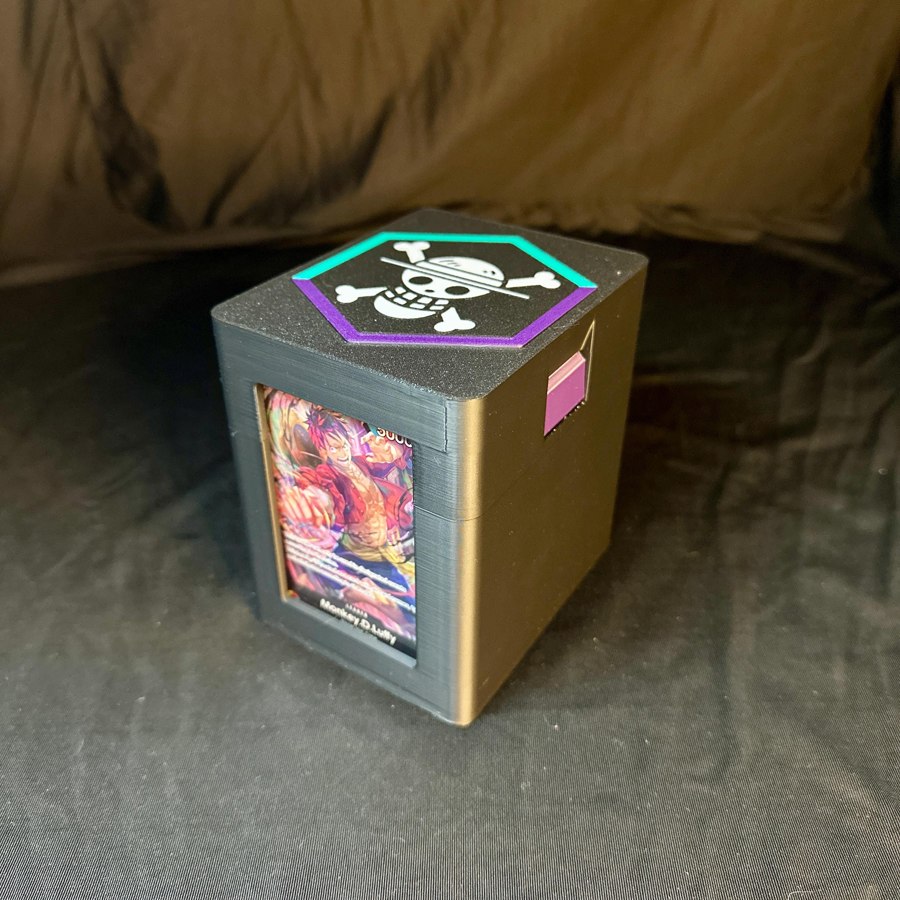 Deck Box - OPTCG - Luffy (green/purple) - Snap Case/top Loader - Etsy