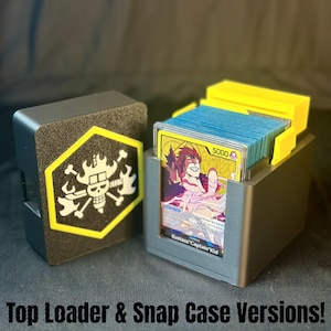 Deck Box - OPTCG - Eustass Captain Kid (jaune) - Étui à pression/chargement vertical