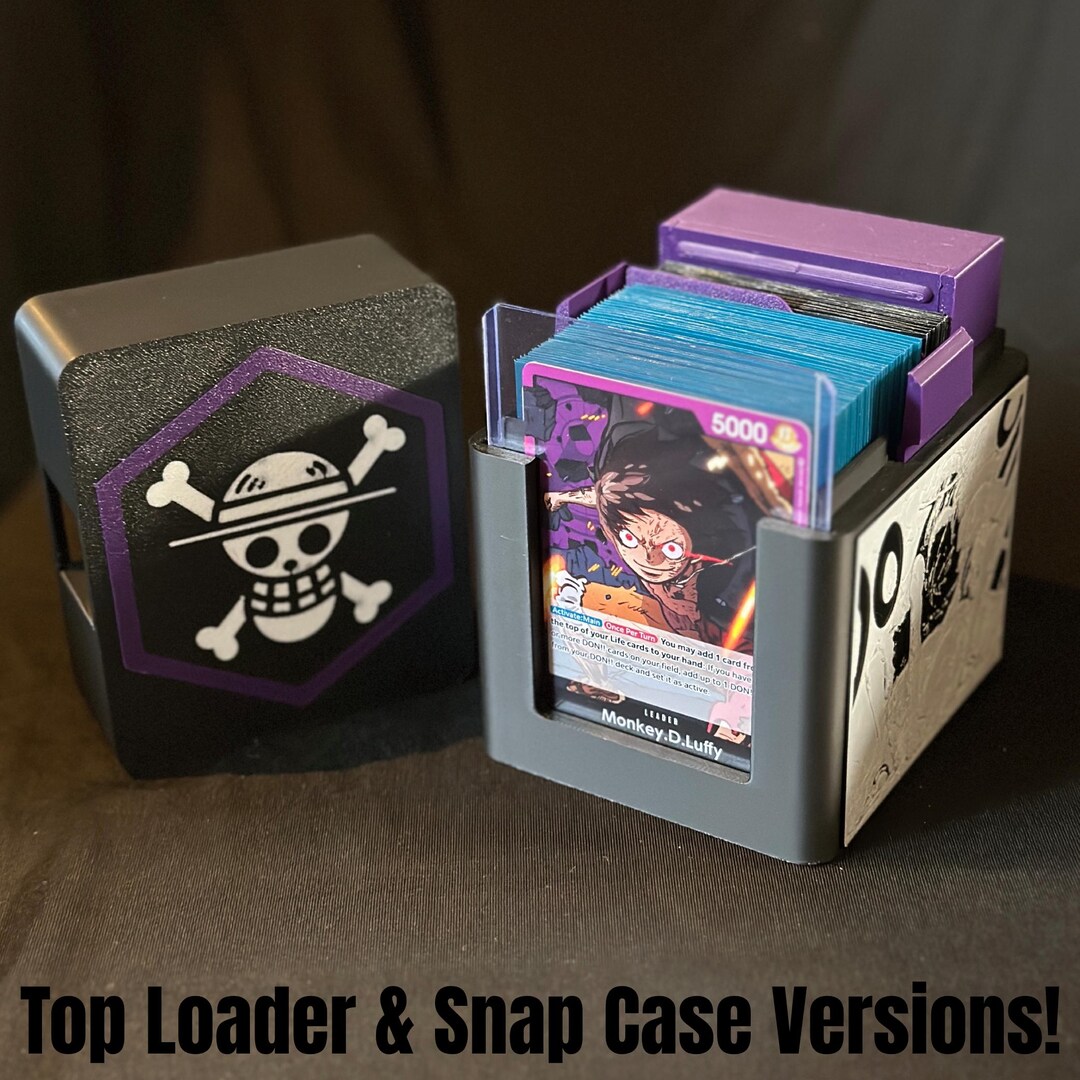 Deck Box - OPTCG - Manga Luffy (purple) - Snap Case/top Loader - Etsy
