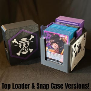 Deck Box - OPTCG - Manga Luffy (Purple) - Snap Case/Top Loader