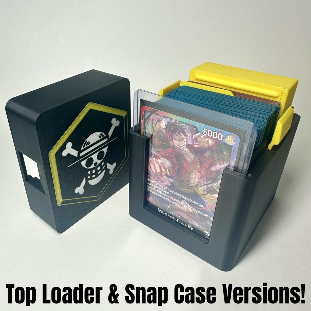 Deck Box - OPTCG - Luffy (BY) - Snap Case/top Loader - Etsy