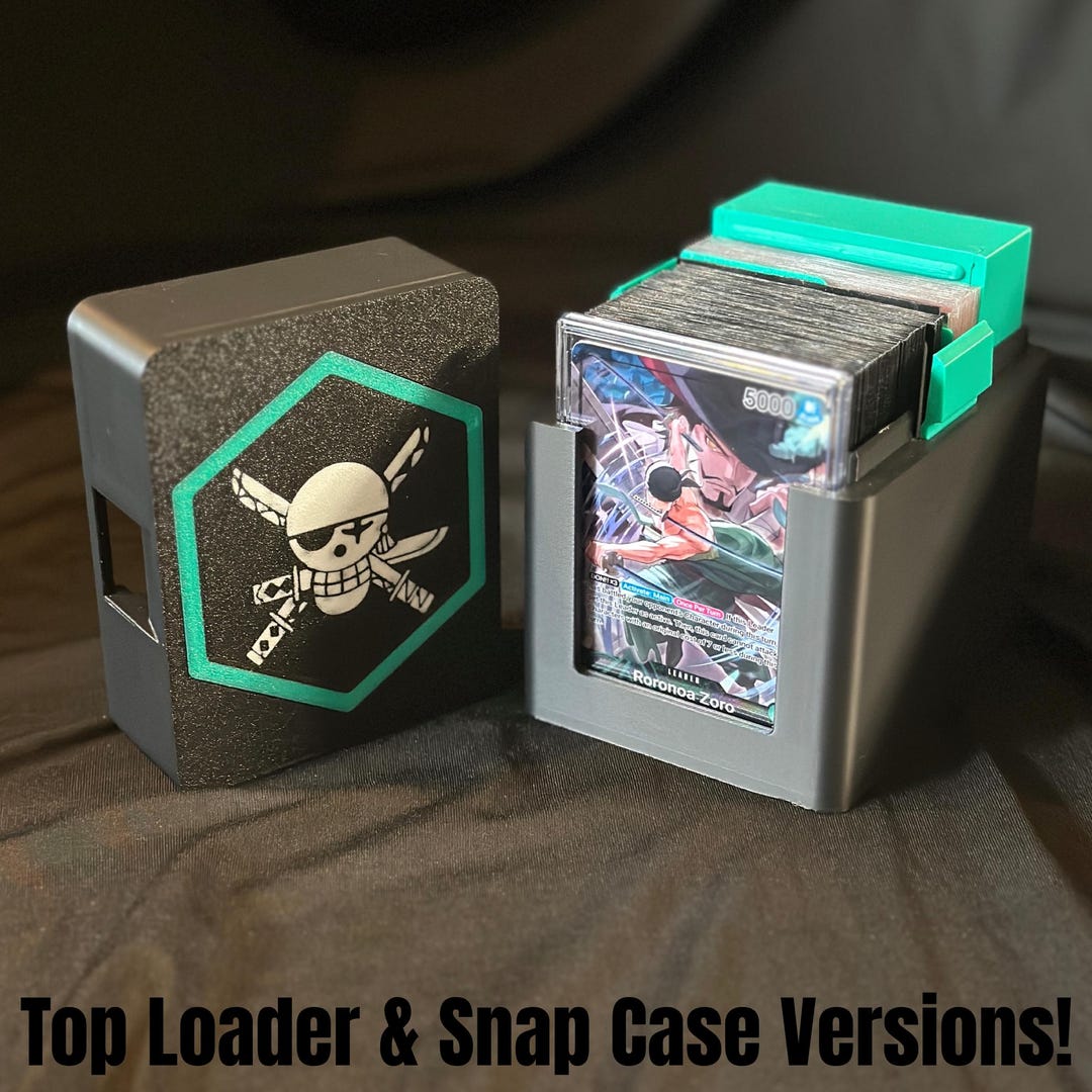 Deck Box - OPTCG - Zoro (green) - Snap Case/top Loader - Etsy
