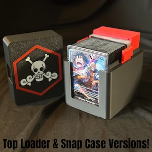Deck Box - OPTCG - Silvers Rayleigh (Red) - Snap Case/Top Loader