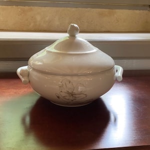 French Vintage Limoges Porcelain Casserole or Soup Tureen