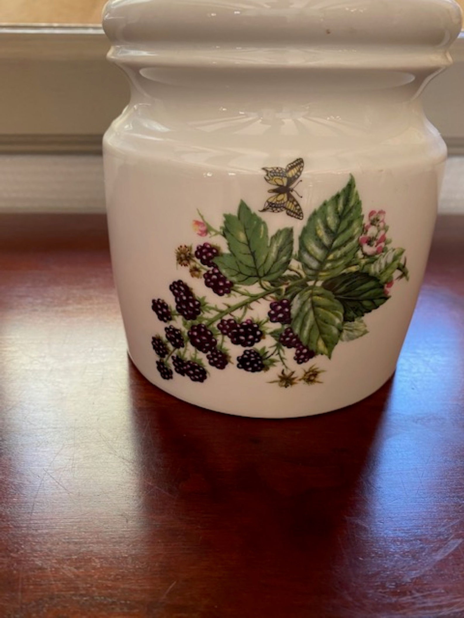 French Vintage Porcelain Jam Jar Etsy
