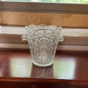 French Vintage Crystal Champagne Bucket