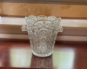 French Vintage Crystal Champagne Bucket