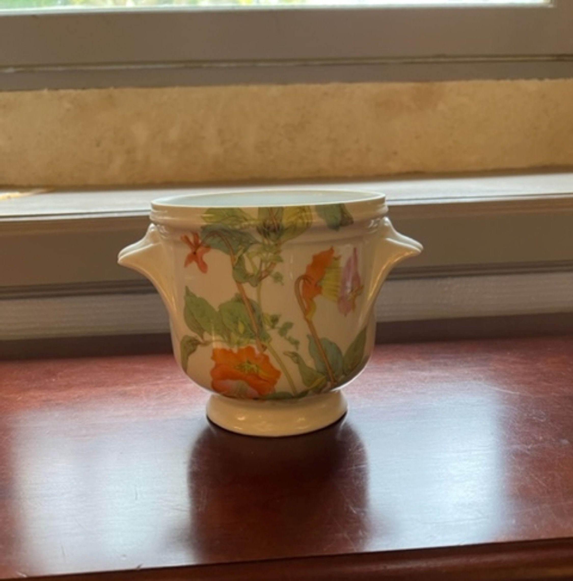 French Vintage Limoges Porcelain Vase – George Boyer, Hand-painted