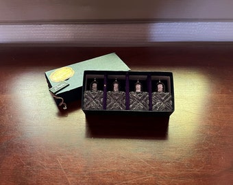 French Vintage Silver & Crystal Salt and Pepper Shakers – Unused in Original Bo