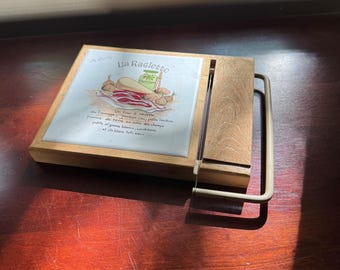 Franse vintage serveerplank raclette – Alpine Dining Classic