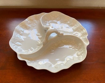 French Vintage Porcelain Serving Dish