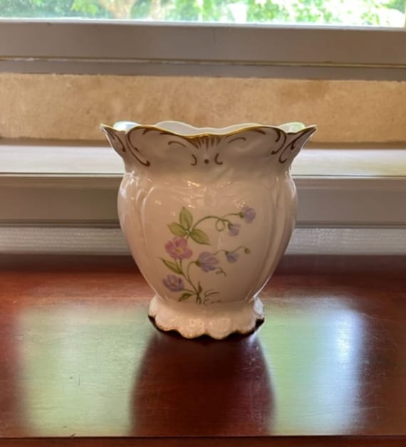 French Vintage Limoges Vase Etsy