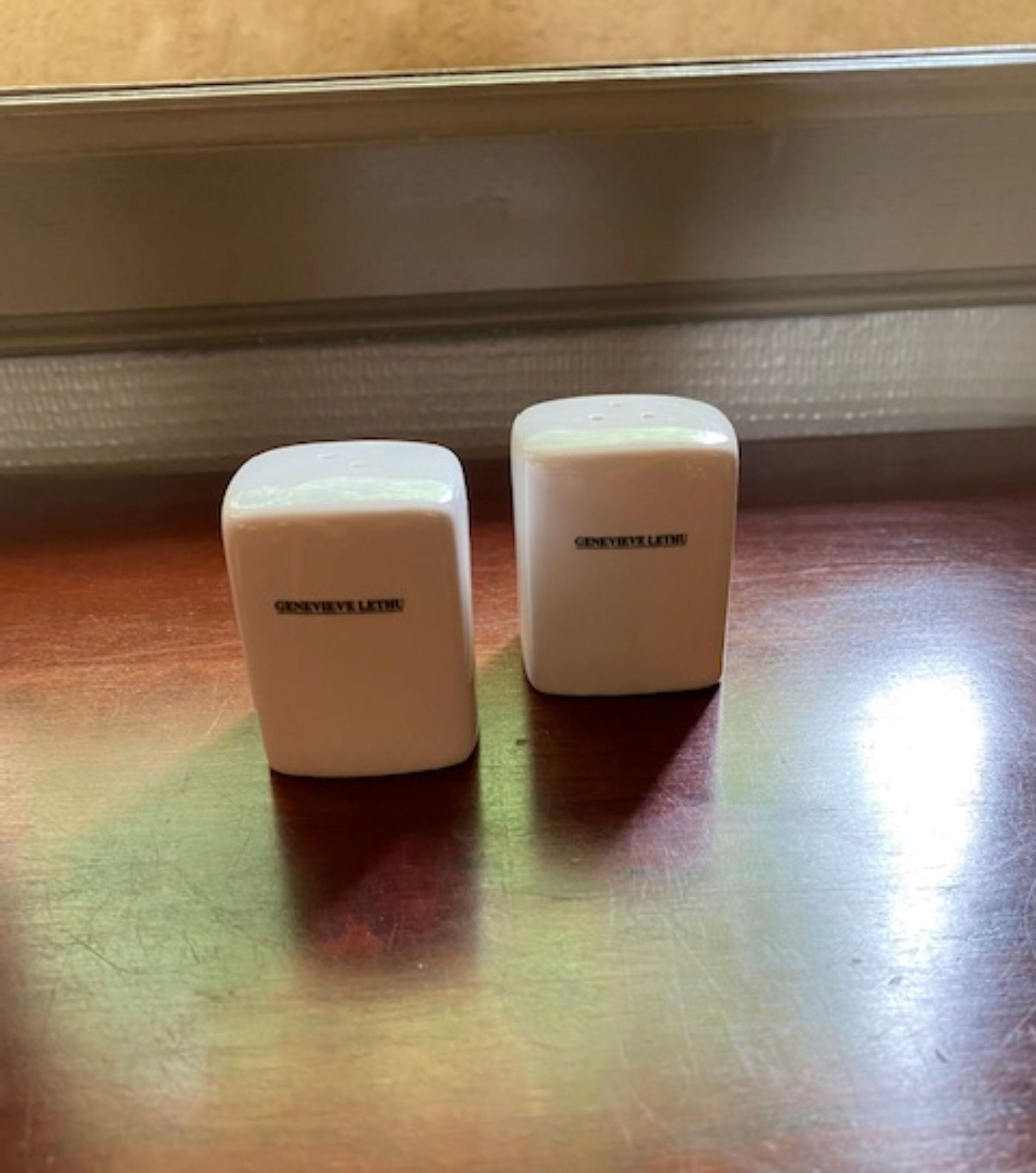 French Classic Genevieve Lethu Salt and Pepper Shakers – Rare & Elegant