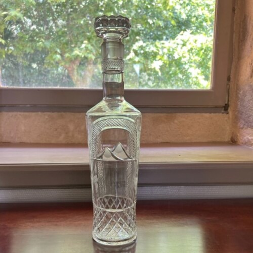 French Vintage shops Glass Decanter