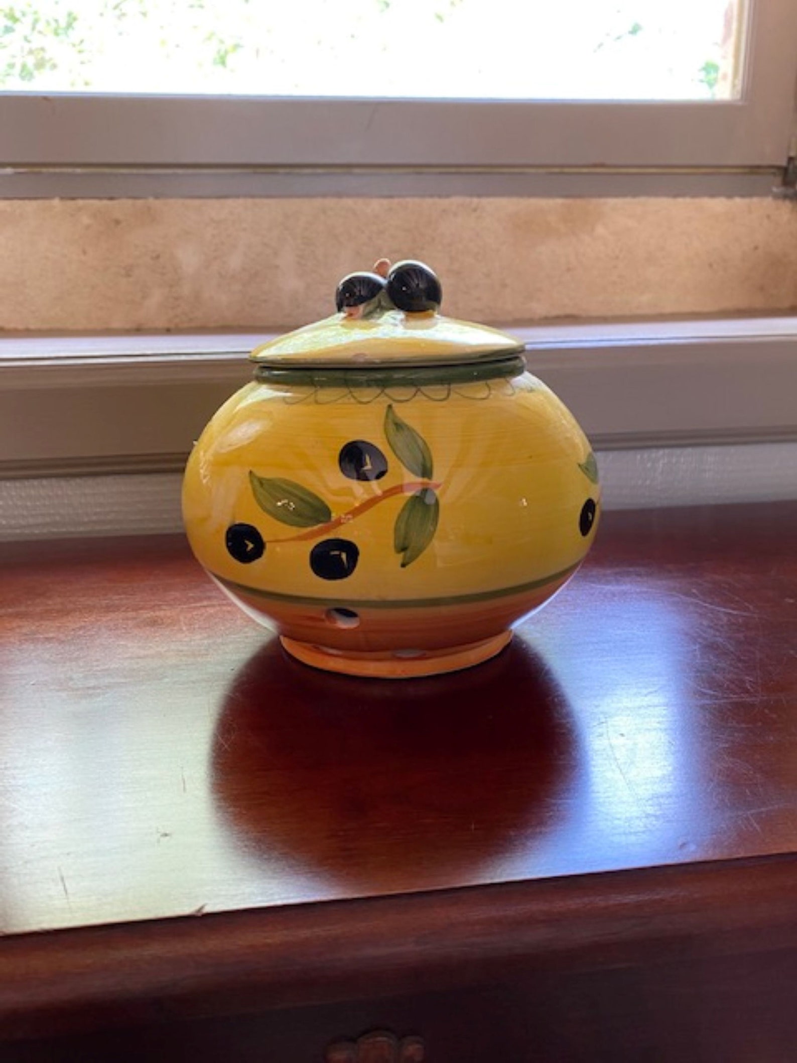 French Vintage Olive Jar Etsy