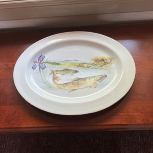 French Vintage Limoges Porcelain Serving Plate – Hand-Painted, Rare & Perfect