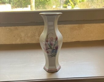 Rare French Vintage Handmade Porcelain Vase – Simple and Elegant