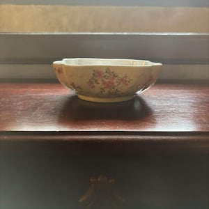 French Vintage Limoges Hand-Painted Serving Bowl – Rare Artistry from the Heart of France