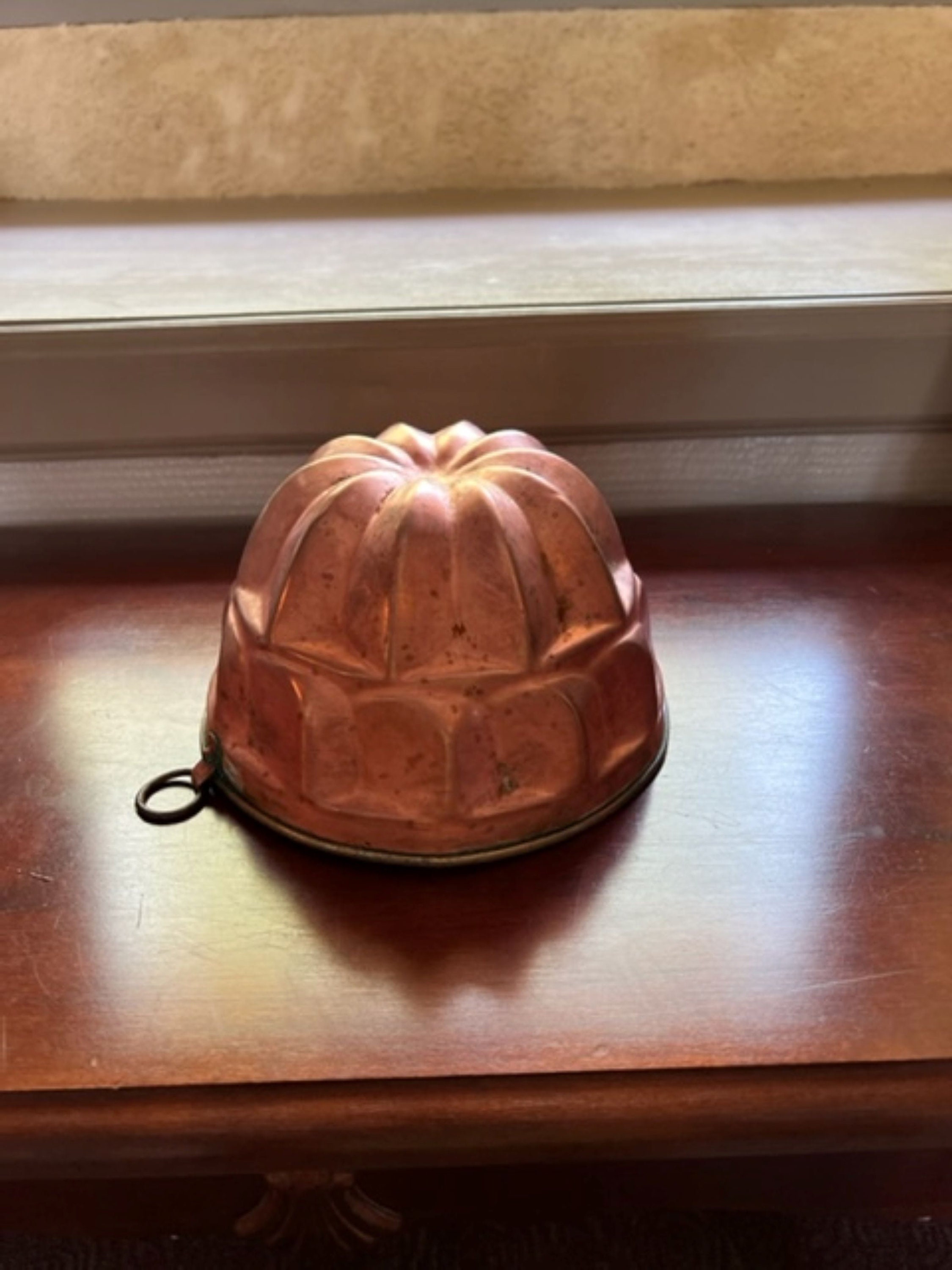 Large French Vintage Traditional Copper Baking Mold – Unique & Full of Character
