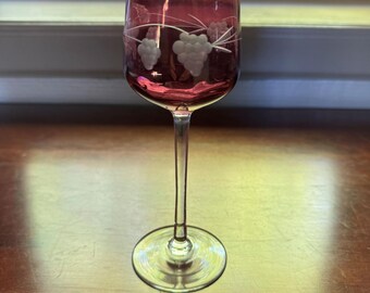 フランスのヴィンテージクリスタルワイングラス6個セット