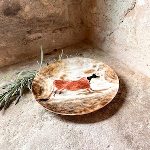 French Vintage Porcelain Lascaux Plate