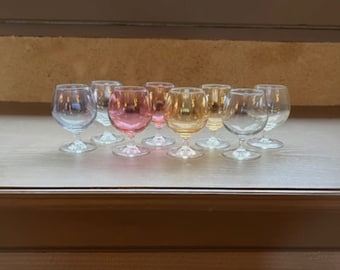 アンティーク クリスタル ブランデーグラス 8個セット フランス製ヴィンテージクリスタルブランデーグラス8個セット – マルチ