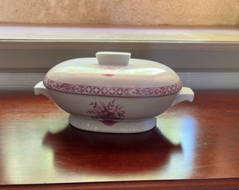 French Vintage Haviland Limoges Porcelain Serving Dish with Lid – Rare Collectible Elegance