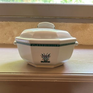 Classic French Limoges Porcelain Casserole or Soup Tureen