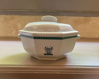 Classic French Limoges Porcelain Casserole or Soup Tureen
