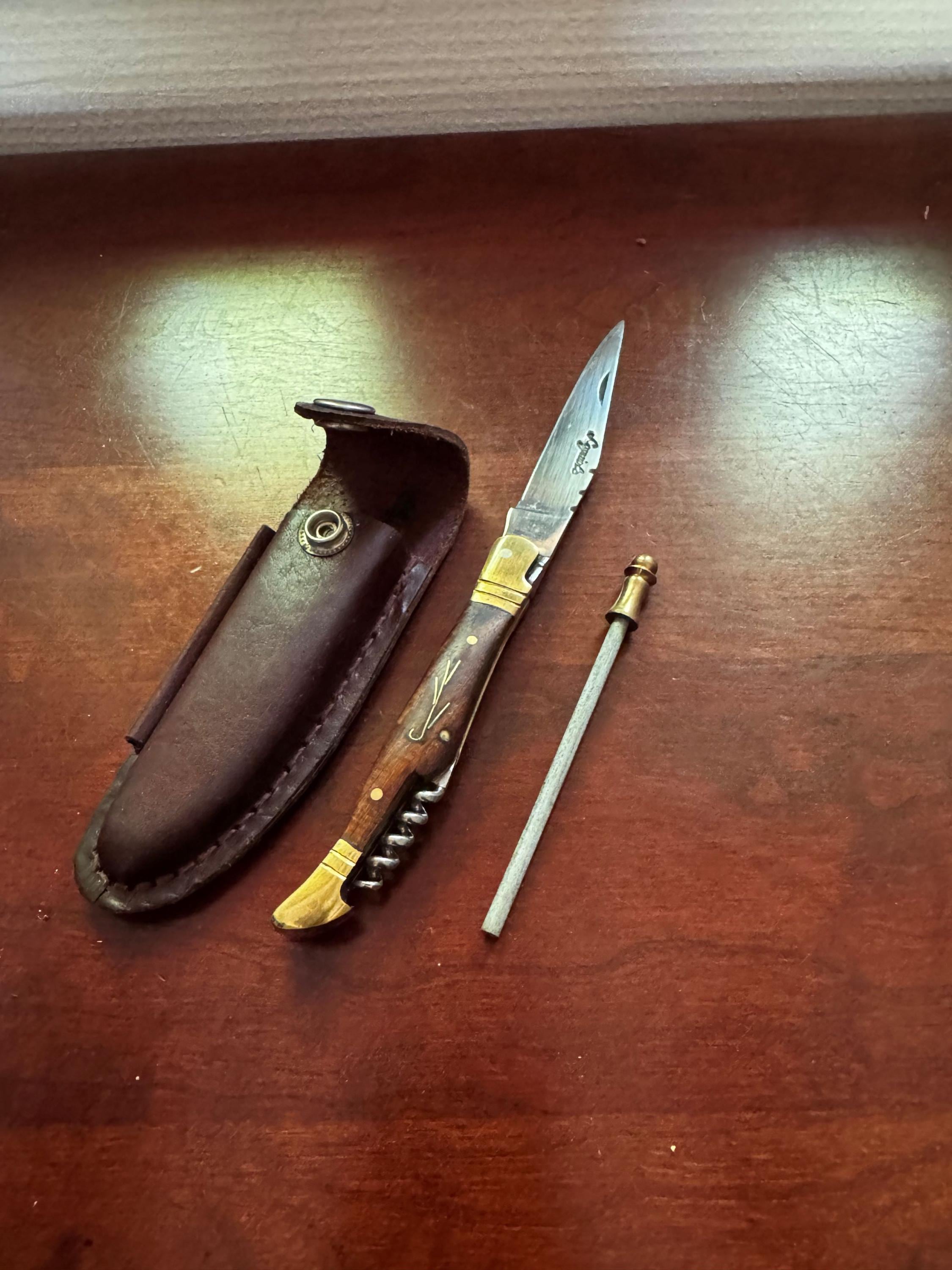 アクセサリー VINTAGE US ACC DOCRO Vintage French Laguiole Pocket Knife Set – Corkscrew, Sharpener