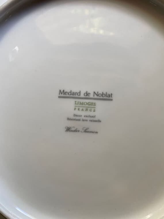 フランス製　Medard de Noblat★Esterel★サンドイッチトレイ French Vintage Medard De Noblat Limoges Serving Platter – Elegant